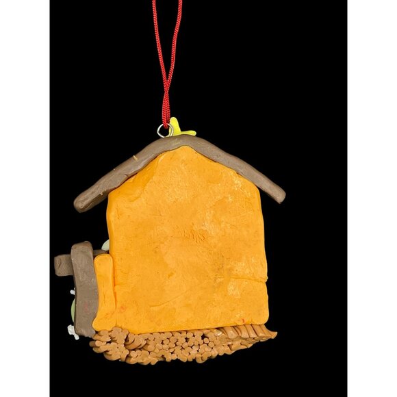 Vintage Handcrafted Clay Dough Nativity Scene Ornament - Picture 2 of 3